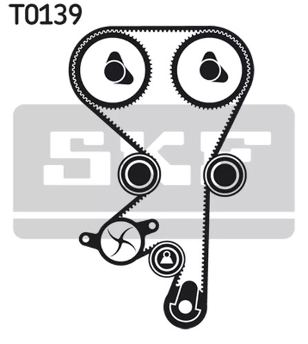 Kit cinghie dentate skf vkma - kit,