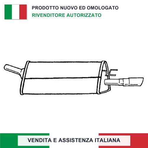 Silenziatore posteriore - silenziatore,